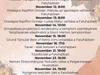 novemberi programok